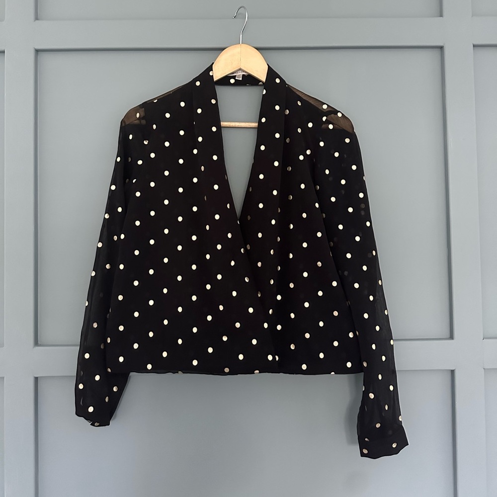Polka dot blouse